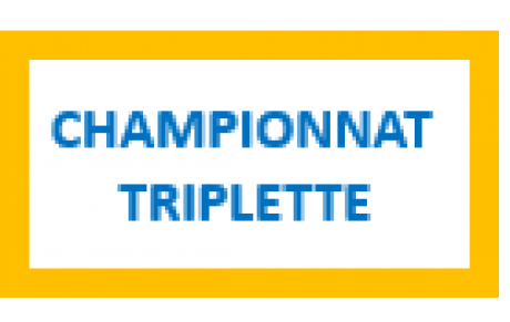 Tirage des poules Champ Triplette